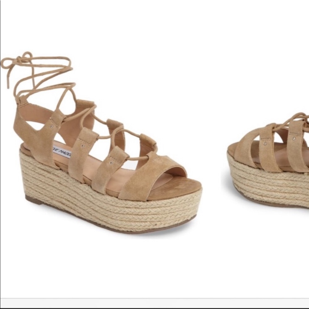 Steve Madden Brayla Espadrille Wedge Sandals Size 8.5